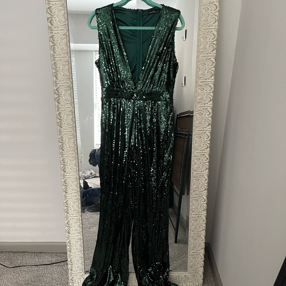 Emerald Green Sequined Jumper